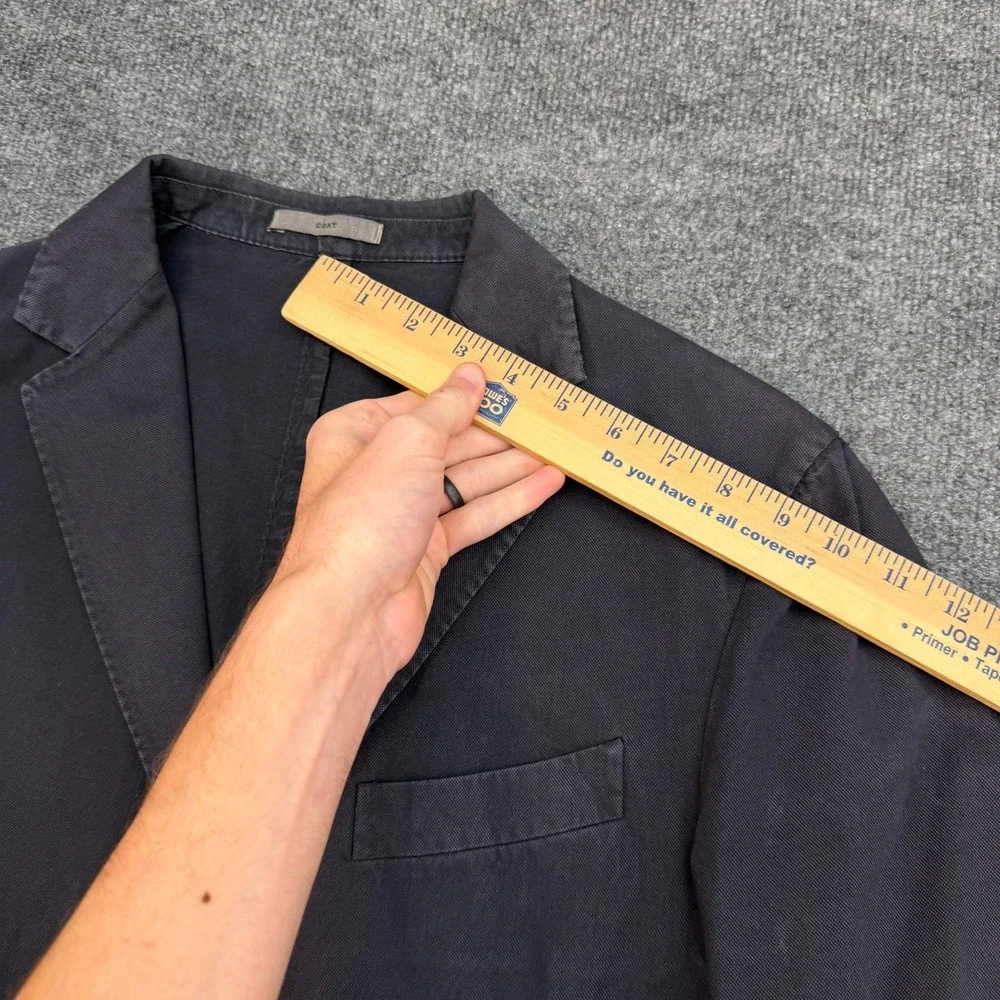 Boglioli Coat Blazer Jacket Cotton Navy Blue size EU 52 Model R3302G - Picture 12 of 16